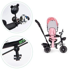 Triciclo, passeggino rosa ECOTOYS