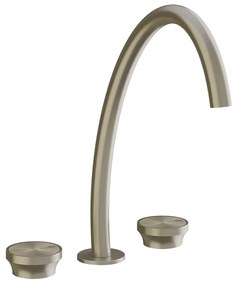 Gruppo lavabo 3 fori alto senza scarico brass brushed 66016 Gessi