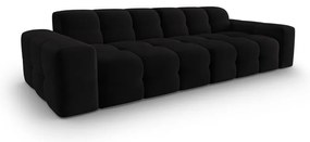 Divano in velluto nero 255 cm Kendal - Micadoni Home