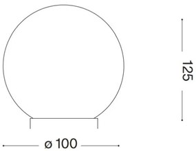 Ideal Lux - Lampada da tavolo LED CARTA 1xG9/3W/230V diametro 10 cm bianco