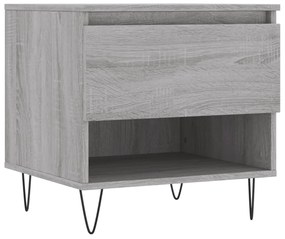Tavolino da salotto grigio sonoma 50x46x50 cm legno multistrato