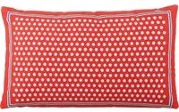 Cuscino divano 30x50 cm pois rosso