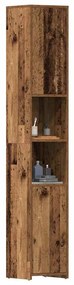 Mobile Da Bagno Legno Antico 30x30x183,5 Cm İn Legno Tecnico /