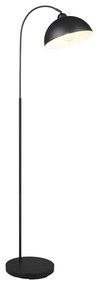 Lampada da terra nera con paralume in metallo (altezza totale 170 cm) Sierra – Trio