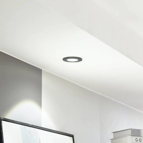 Arcchio Faretto a LED Lirin, nero, 4.000K Lirin Arcchio, dimmerabile, Nero, Soggiorno / Sala da pranzo, Alluminio, Moderno, Faretto da incasso