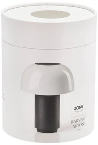 Lampada da tavolo dimmerabile a LED in alluminio grigio (altezza 22 cm) Harvest - Zone