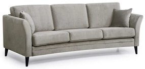 Divano in velluto marrone 237 cm Eden - Scandic