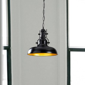 Opviq Berceste 200-S lampada a sospensione Ø32cm nero/oro