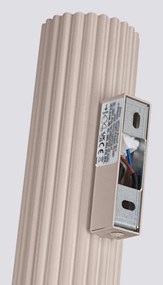 Lampada da parete grigio tortora in metallo Gleam – Sollux