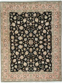 Tabriz Tappeto persiano 200x260 Nero (Iran) Annodato A Mano