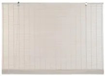 Store a rullo DKD Home Decor Verniciato Bianco Bambù 120 x 2 x 230 cm