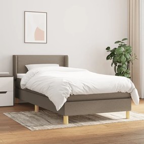 Giroletto A Molle Con Materasso Tortora 100x200 Cm İn Tessuto /