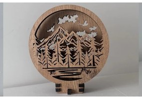 Li-Go 23583/DUB2 - Lampada da tavolo decorativa dimmerabile a LED/12W/230V 20x22 cm rovere