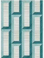 Arte International Carta da parati Biseau - Turquoise Teal