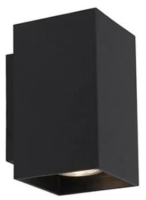 Lampada da parete moderna nera con 2 WiFi GU10 - Sandy