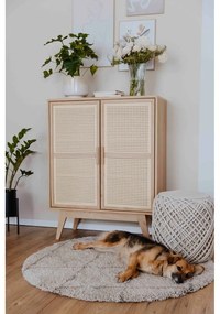 Mobiletto colore naturale in rovere decorato 87x110 cm Bridget - Støraa