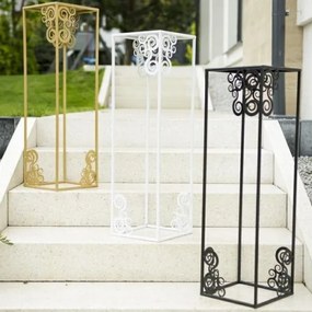 Portafiori 80x24 cm nero