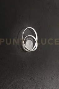 Applique in metallo grigio spazzolato ritmo led 28w cct 3000k 4000k...