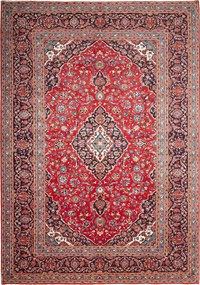 Kashan Tappeto persiano 350x250 Rosso (Iran) Annodato A Mano