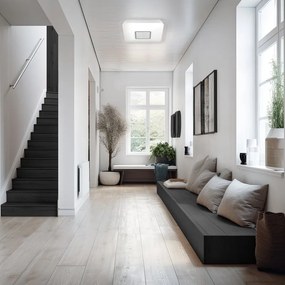 Plafoniera LED moderno Vizzini, bianco 40x40 cm dimmerabile, 3300 lumen INSPIRE