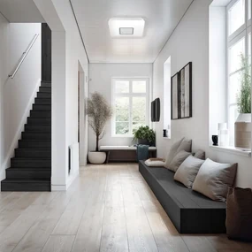 Plafoniera LED moderno Vizzini, bianco 40x40 cm dimmerabile, 3300 lumen INSPIRE