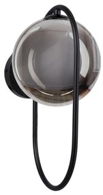 Applique CORDEL 1xG9/28W/230V nero/fumé nero