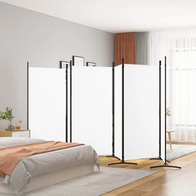 Divisorio A 6 Pannelli Bianco 520x180 Cm Tessuto /