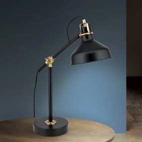 Orion LA 4-1222/1 - Lampada da tavolo SCHILLER 1xE27/40W/230V nero/bronzo