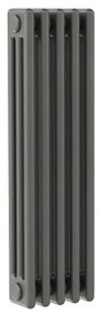 Radiatore acqua calda Comby in acciaio 3 colonne, 5 elementi, interasse 813 mm, antracite