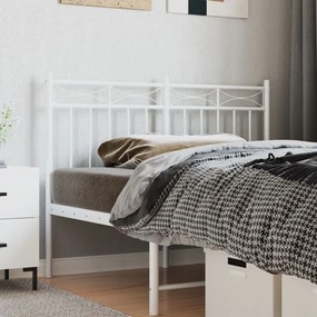 Testiera İn Metallo Bianco 120 Cm /