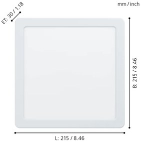 Eglo 99164 - Faretto da incasso LED FUEVA 5 LED/16,5W/230V