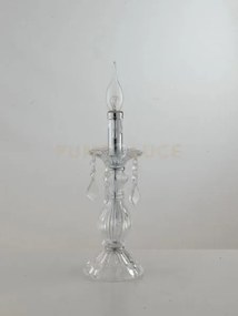 Lume cristallo trasparente 1 luce attacco e14 13x31cm