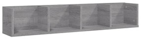 Mensola a muro cd grigio sonoma 100x18x18 cm legno multistrato