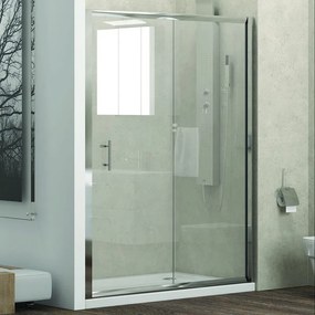 Porta doccia nicchia 130cm  con un anta scorrevole vetro anticalcare KF5000 - KAMALU