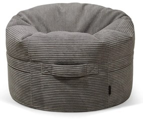 Pouf a sacco per bambini verde con rivestimento in velluto a coste Roll 80 – SLOWDOWN