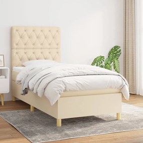 Giroletto A Molle Con Materasso Crema 80x200 Cm İntessuto /