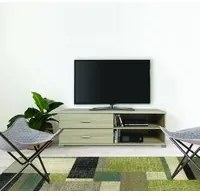 Mobile porta tv con cassetti e ripiani in rovere 120x40x43,5cm - Kitaly