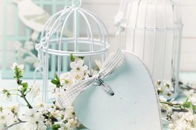 Quadro su tela – Natura morta romantica in stile vintage