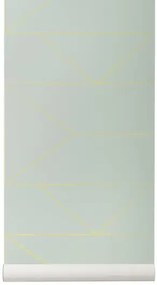 Ferm Living Carta da parati Lines - Mint