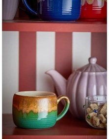 Tazze in set verdi e marroni in gres 4 pz 400 ml Sheen – Bloomingville