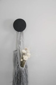 Gancio in legno di quercia da parete nero Milford – Rowico