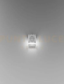 Diadema applique a parete p cristallo cromo lucido 2 luci attacco g9