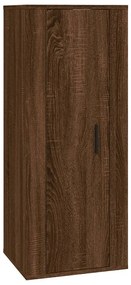Set mobili porta tv 5 pz rovere marrone in legno multistrato