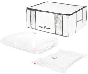 Organizer per vestiti sottovuoto/rinforzato in tessuto 65x45x26,5 cm Life – Compactor