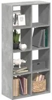 Libreria Divisorio Grigio Cemento 69,5x29x137,5cm in Truciolato 858024