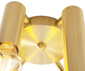 Plafoniera Art Déco oro 6 luci - Tubi