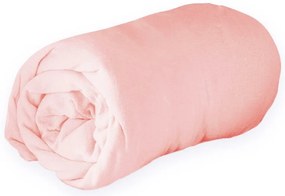 Lenzuolo elasticizzato in jersey rosa 160x200 cm Jersy - douceur d'intérieur