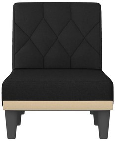 Chaise longue in tessuto nero