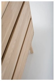 Cassettiera in rovere massiccio con 3 cassetti Fawn - Gazzda