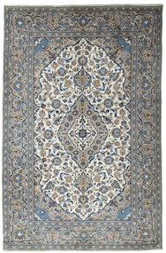 Kashan Tappeto 200x300 Beige (Iran) Annodato A Mano